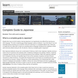 The Complete Guide to Japanese