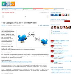 The Complete Guide To Twitter Chats