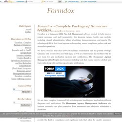 Formdox –Complete Package of Homecare Services - Formdox