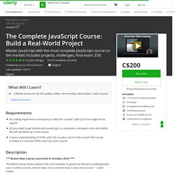 The Complete JavaScript Course: Build a Real-World Project