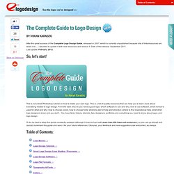 The Complete Guide to Logo Design, by Vukan Karadzic of E Logo Design™