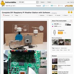 Complete DIY Raspberry Pi Weather Station with Software
