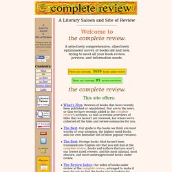 Complete Review - Welcome to the Complete Review