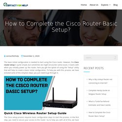 How to Complete the Cisco Router Basic Setup