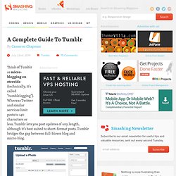 A Complete Guide To Tumblr - Smashing Coding