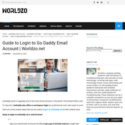Guide to Login to Go Daddy Email Account