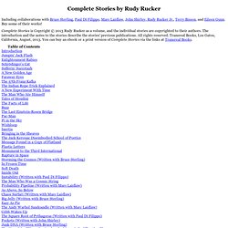 Complete Stories, by Rudy Rucker