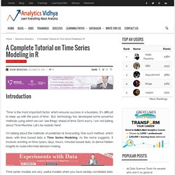 A Complete Tutorial on Time Series Modeling in R