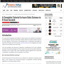 A Complete Tutorial to learn Data Science in R from Scratch