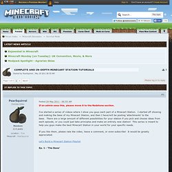 Complete and In-Depth Minecart Station Tutorials