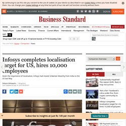 Infosys completes localisation target for US, hires 10,000 employees