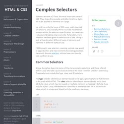 Complex Selectors - Learn to Code Advanced HTML