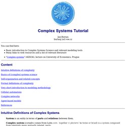 Complex systems tutorial