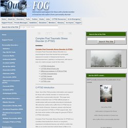 Out of the FOG - Complex Post Traumatic Stress Disorder (C-PTSD)