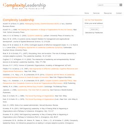 ComplexityLeadership.com