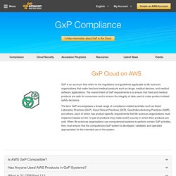 GxP Cloud Compliance - Amazon Web Services (AWS)