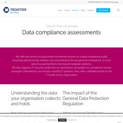 Data compliance assessments - Frontier Privacy