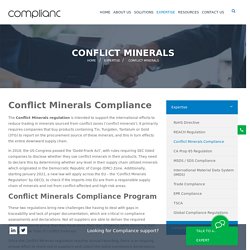 conflict minerals compliance services