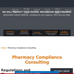 Pharmacy Compliance Consulting - Oberheiden, P.C.