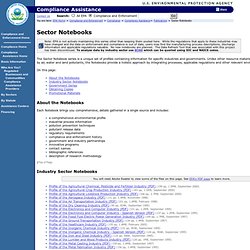 www.epa.gov/compliance/resources/publications/assistance/sectors/notebooks/index.html