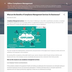 What are the Benefits of Compliance Management Services for Businesses?