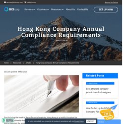 Hong Kong Company Annual Compliance Requirements