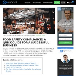 Food Safety Compliance A Quick Guide for a Successful Business
