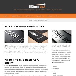 Custom ADA Compliant Signage – Rockwall Hightech Signs