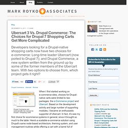 Ubercart 3 Vs. Drupal Commerce: The Choices for Drupal 7 Shopping Carts Get More Complicated