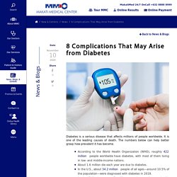 8 Complications That May Arise from Diabetes