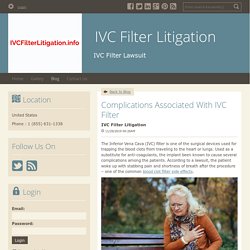 Complications Associated With IVC Filter