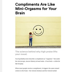 Compliments Are Like Mini-Orgasms for Your Brain - Tonic
