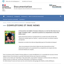 Complotisme et fake news