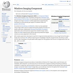 Windows Imaging Component