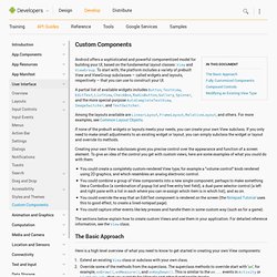 Building Custom Components