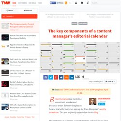 The Components of a Content Manager’s Editorial Calendar