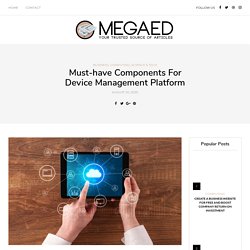 Must-have Components For Device Management Platform