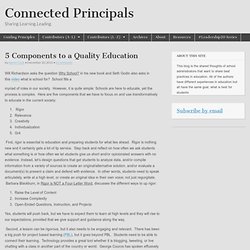 5 Components to a Quality Education