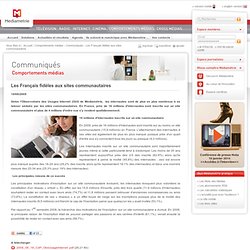 Médiamétrie - Comportements médias - Les Français fidèles aux si