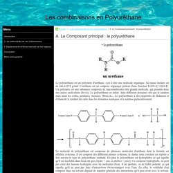 A. Le Composant principal : le polyuréthane - Les combinaisons en Polyuréthane