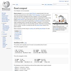Passé composé