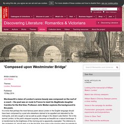 'Composed upon Westminster Bridge'
