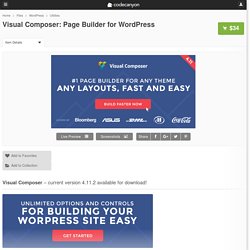 Visual Composer: Page Builder for WordPress