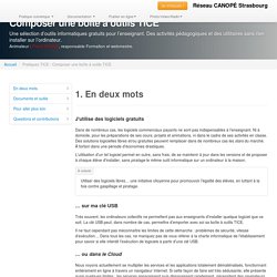 Composer une boîte à outils TICE