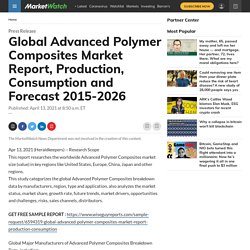 May 2021 Report on Global Advanced Polymer Composites Market Report, Production, Consumption and Forecast 2015-2026