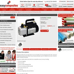 mposites Vacuum Pump for Vacuum Bagging, Infusion, Pre-Preg and Degassing