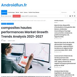 composites hautes performances Market Growth Trends Analysis 2021-2027 – Androidfun.fr