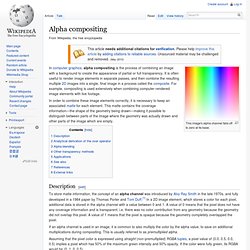 Alpha compositing