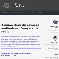 Composition du paysage audiovisuel français : la radio / Le paysage audiovisuel / Connaître / Clés de l’audiovisuel