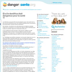 Danger dentifrice : composition du dentifrice Fluor, sulfate, bicarbonate de soude